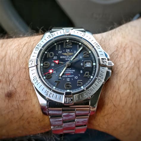 breitling colt gmt a32350 stahl|Breitling colt gmt specs.